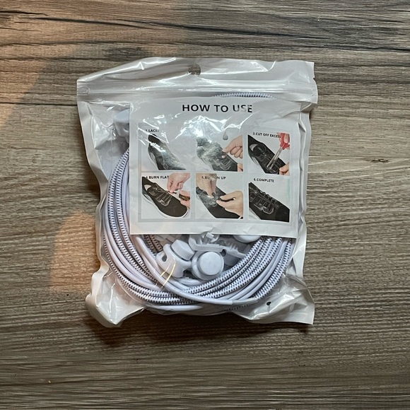 NIB - Elastic shoe laces with clips - Picture 1 of 2